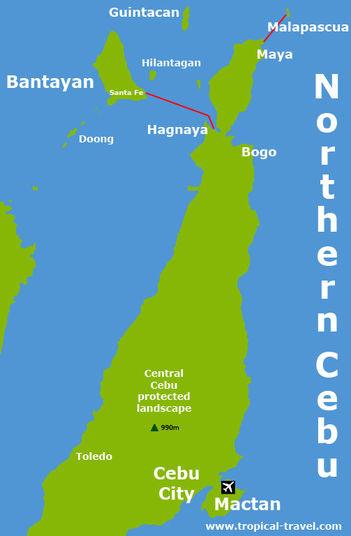 Cebu Nord Karte