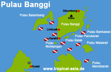 Pulau Banggi Karte