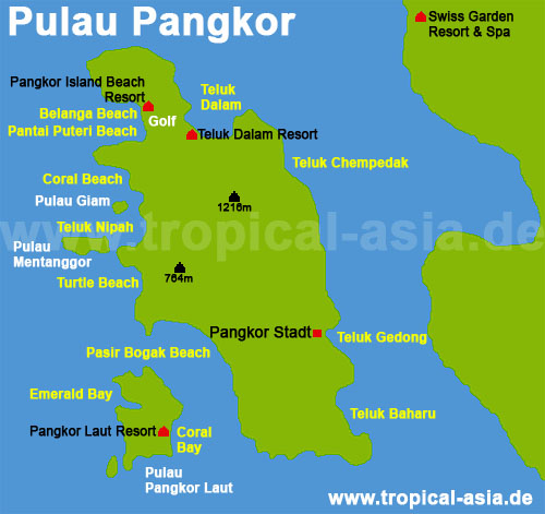 Pulau Pangkor Karte