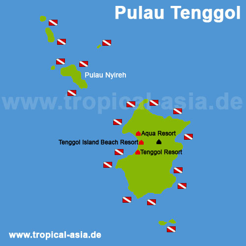 Pulau Tenggol Karte